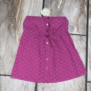 Pink Guess Strapless Top